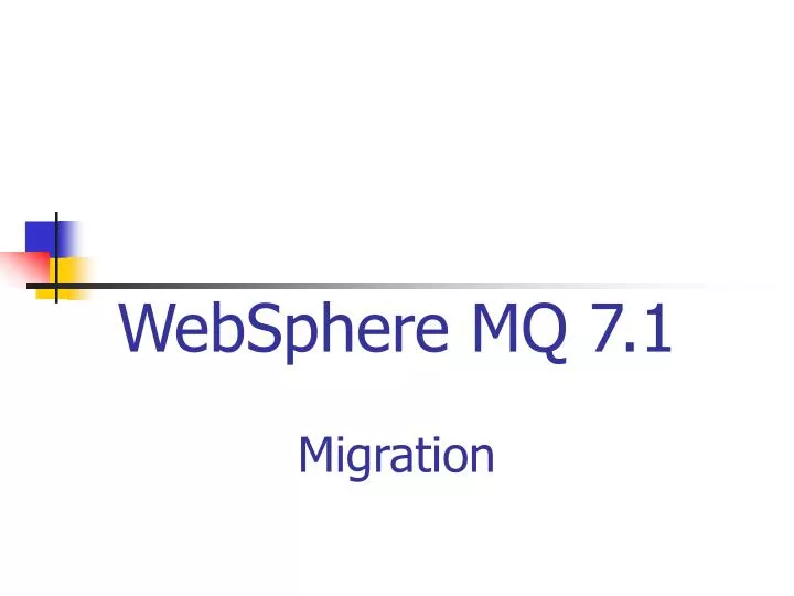 websphere mq 7 1 migration