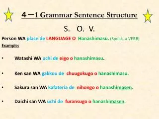?? 1 Grammar Sentence Structure