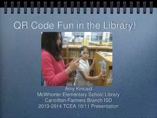 QR Code Fun in the Library!