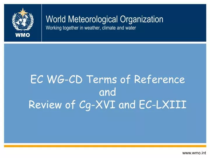 world meteorological organization working together in weather climate and water