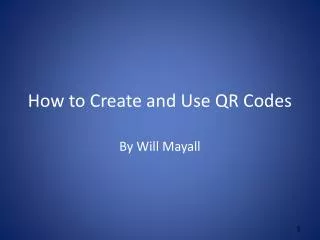 How to Create and Use QR Codes