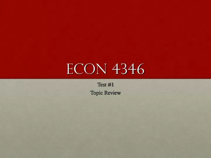 econ 4346
