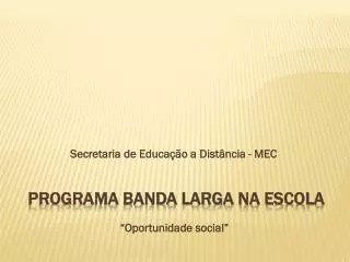 secretaria de educa o a dist ncia mec