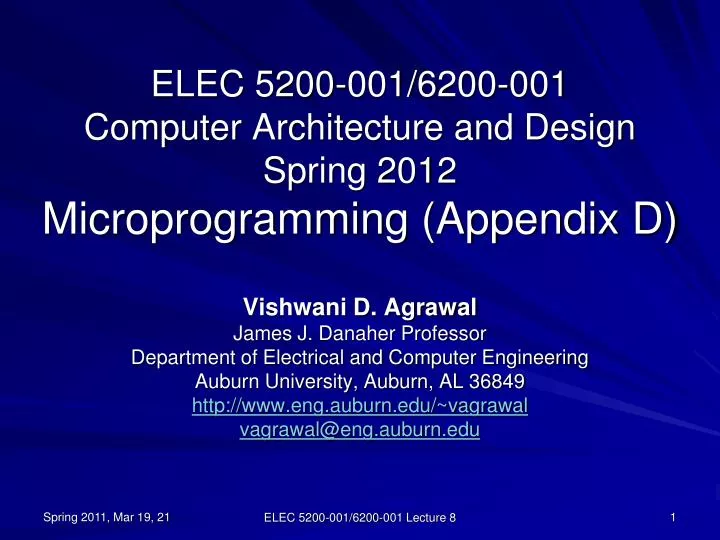 elec 5200 001 6200 001 computer architecture and design spring 2012 microprogramming appendix d