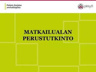 matkailualan perustutkinto