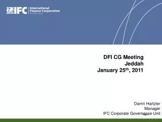 Darrin Hartzler Manager IFC Corporate Governance Unit