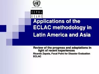 Applications of the ECLAC methodology in Latin America and Asia