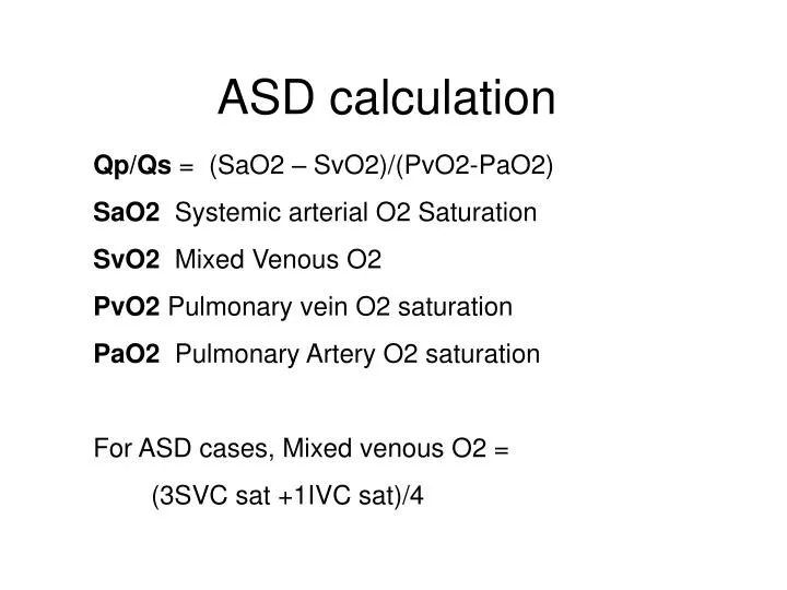PPT ASD calculation PowerPoint Presentation, free download ID3219092