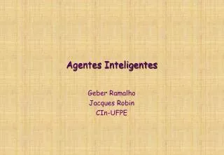 agentes inteligentes
