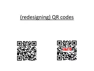 (redesigning) QR codes