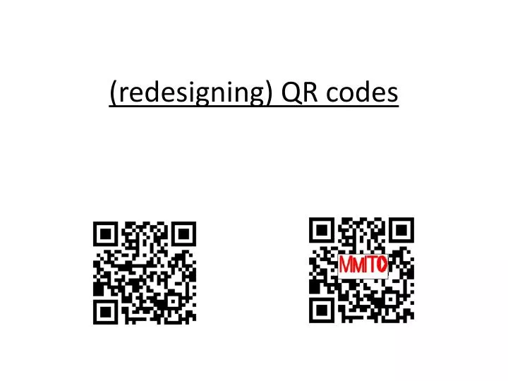 redesigning qr codes