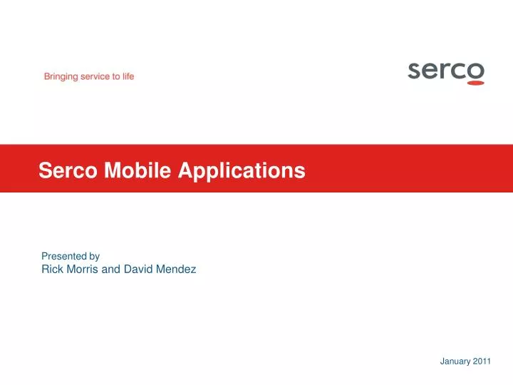 serco mobile applications