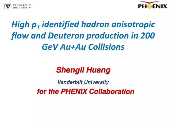 high p t identified hadron anisotropic flow and deuteron production in 200 gev au au collisions
