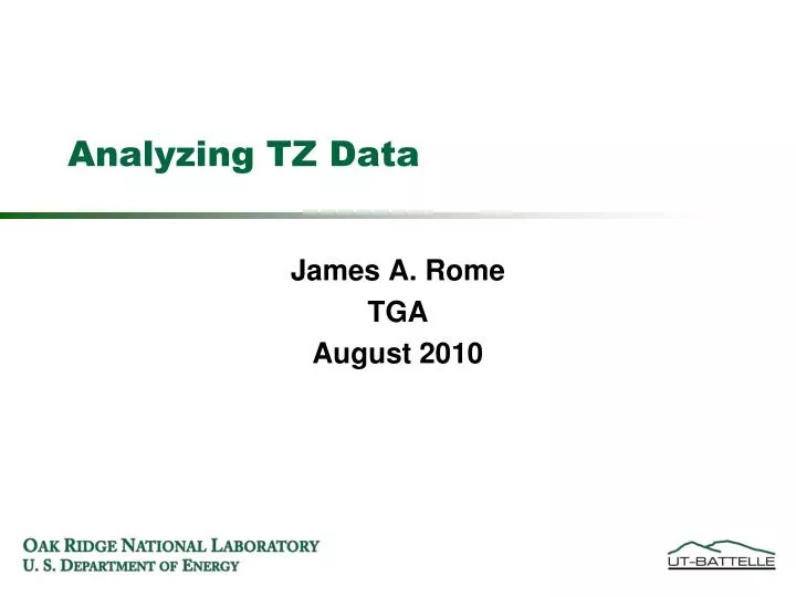 analyzing tz data
