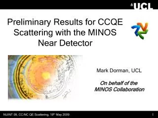 Preliminary Results for CCQE Scattering with the MINOS Near Detector