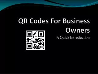 QR Codes For Business Owners