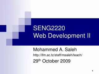 SENG2220 Web Development II