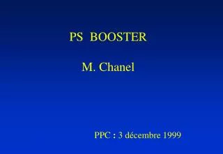 PS BOOSTER M. Chanel