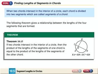 Finding Lengths of Segments in Chords