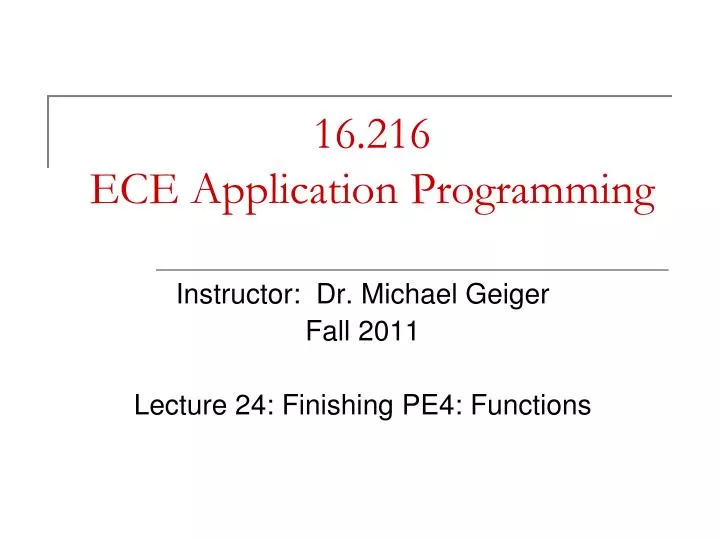 16 216 ece application programming