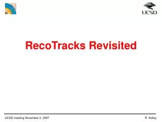RecoTracks Revisited