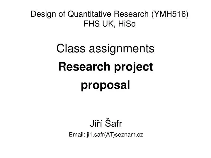 class assignments research project proposal
