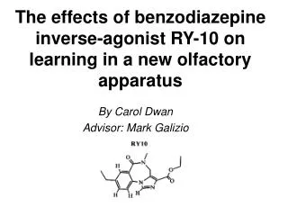 The effects of benzodiazepine inverse-agonist RY-10 on learning in a new olfactory apparatus