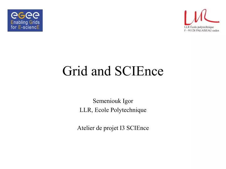 grid and science