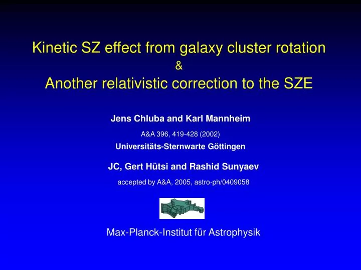 kinetic sz effect from galaxy cluster rotation another relativistic correction to the sze