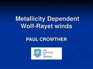 Metallicity Dependent Wolf-Rayet winds