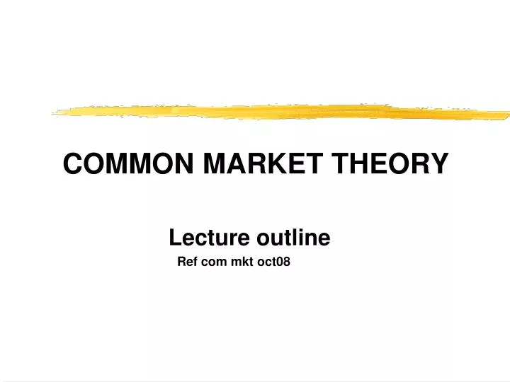 common market theory