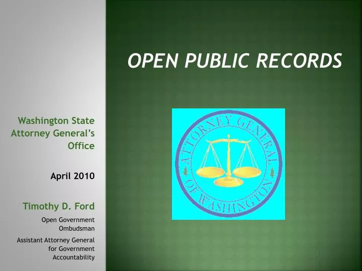 open public records