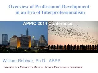 Overview of Professional Development in an Era of Interprofessionalism