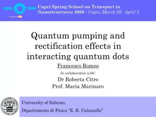 Quantum pumping and rectification effects in interacting quantum dots