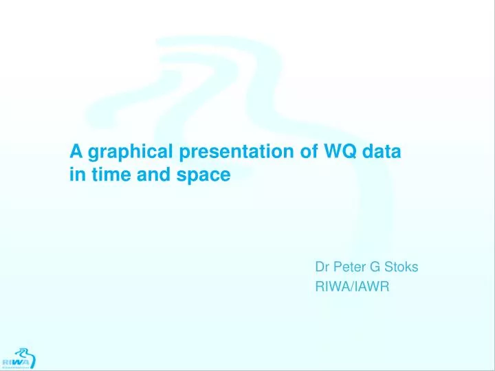 a graphical presentation of wq data in time and space