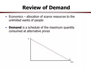 Review of Demand