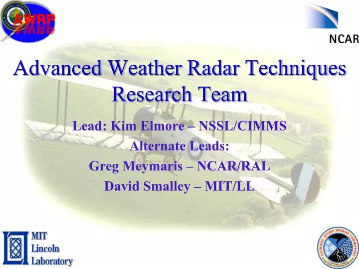 advanced weather radar techniques research team