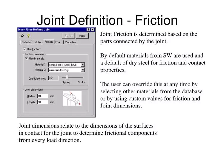 joint definition friction