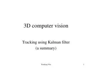 3D computer vision