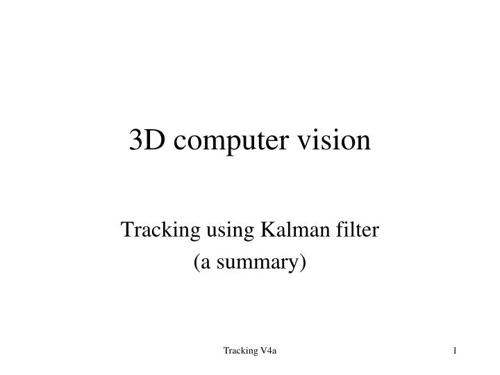 3d computer vision