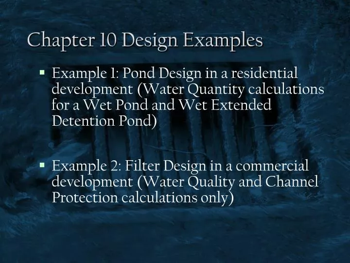 chapter 10 design examples