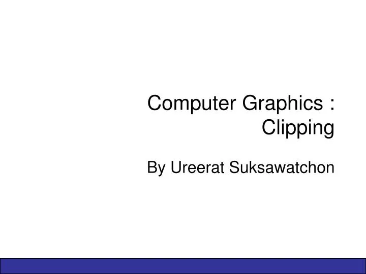 computer graphics clipping