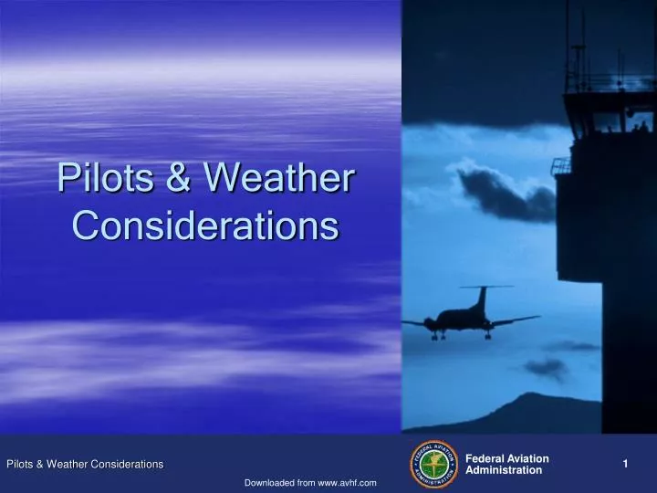 pilots weather considerations