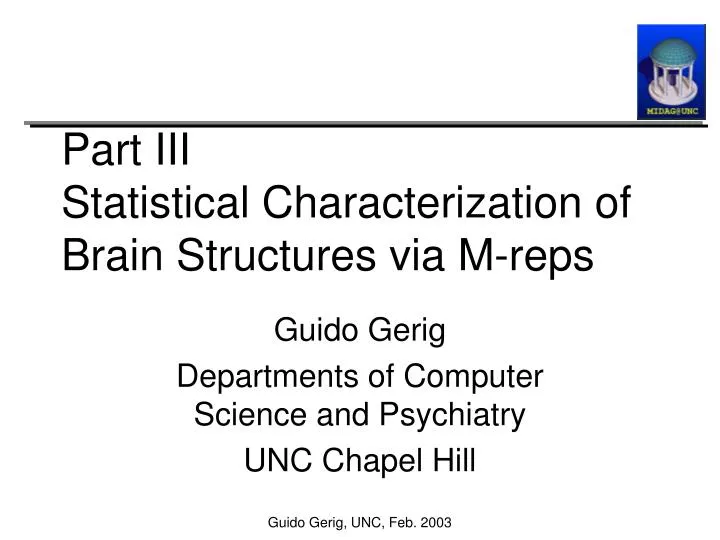 part iii statistical characterization of brain structures via m reps