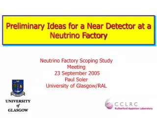Preliminary Ideas for a Near Detector at a Neutrino Factory
