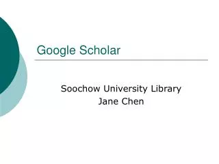 Google Scholar