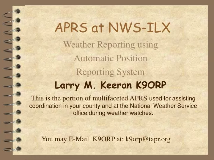 aprs at nws ilx