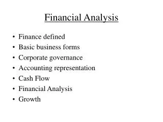 Financial Analysis