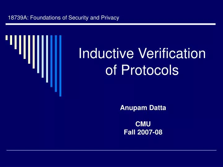 inductive verification of protocols