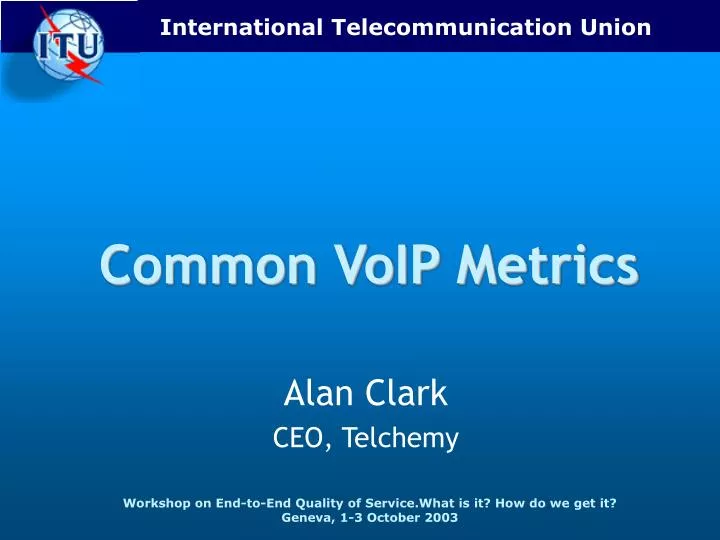 common voip metrics